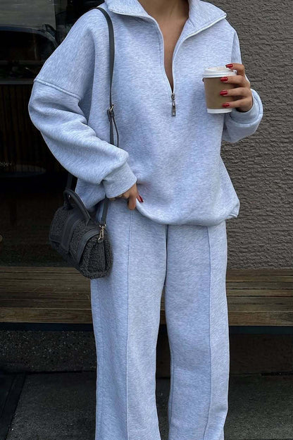 Ensemble deux pièces tendance : Sweat-shirt et pantalon de jogging