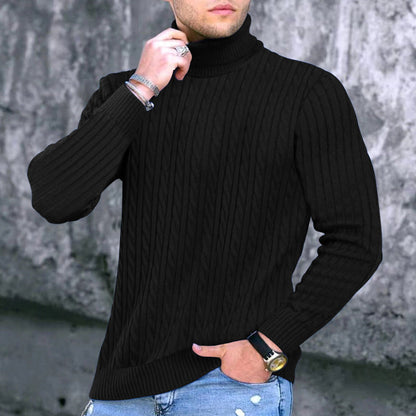 Col roulé homme moderne texturé