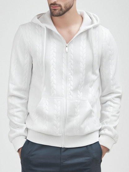 Cardigan homme Capuche Chaud Élégant