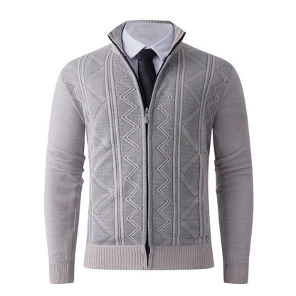 Cardigan homme moderne élégant fermeture éclair