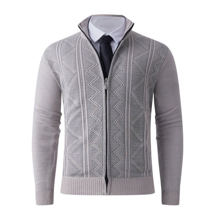 Cardigan homme moderne élégant fermeture éclair