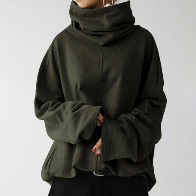 Pull à col roulé uni tendance