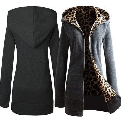 Cardigan femme imprimé léopard Doublure style tendance