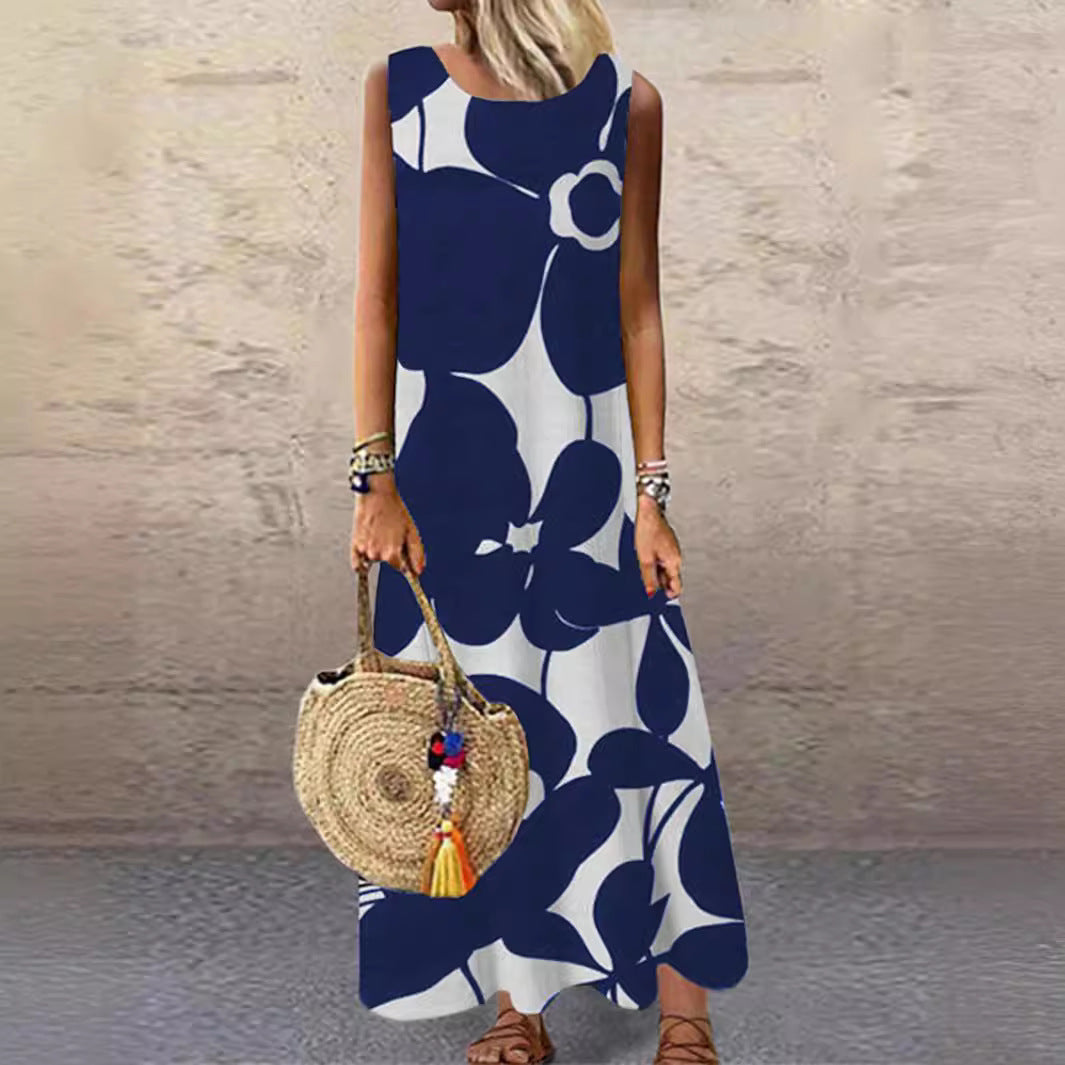 Robe d'été femme florale légèreté froncée