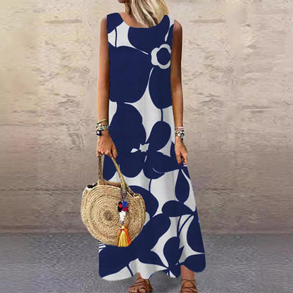 Robe d'été femme florale légèreté froncée