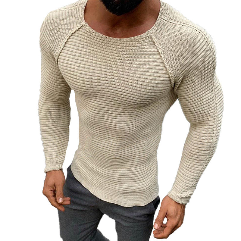 Herren Strickpullover Elegantes Design Langarm - IdealeKleiden