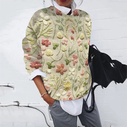 Pull femme motif tricot moderne design élégant