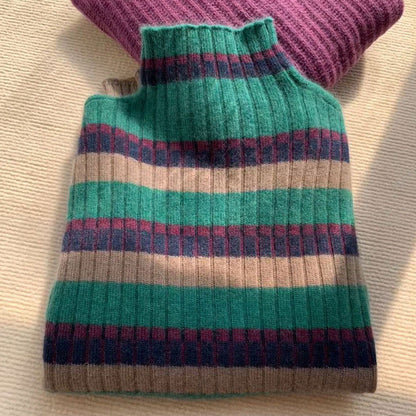 Pull Femme Maille Moderne Col Montant