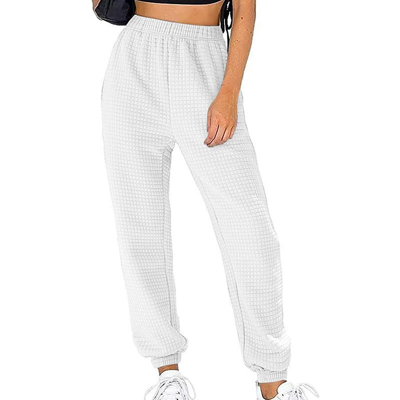 Pantalon de jogging femme Confortable Taille haute Coupe décontractée