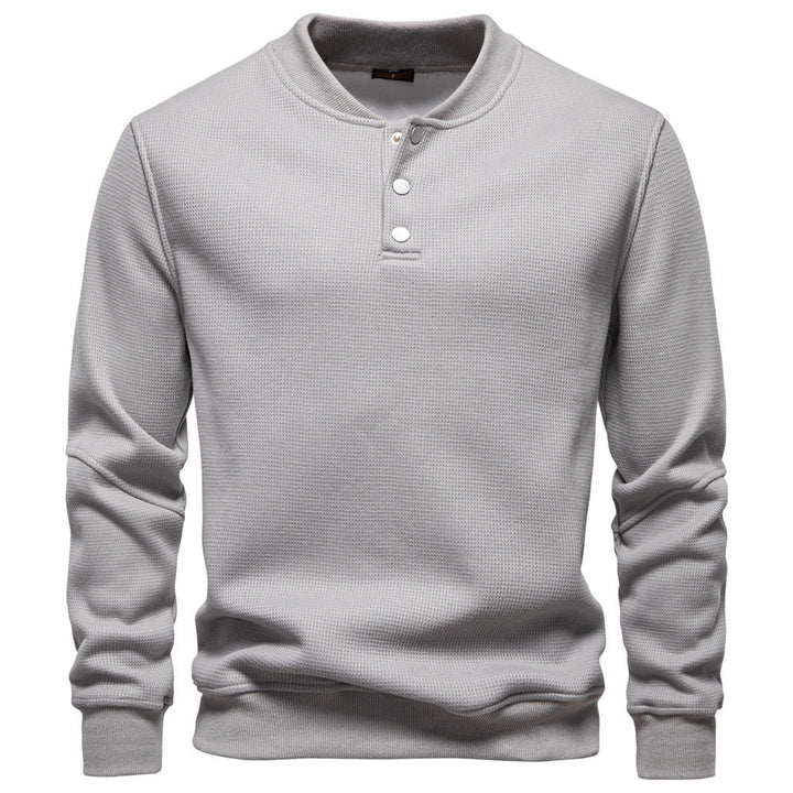 Pull-over homme à manches longues texturé moderne