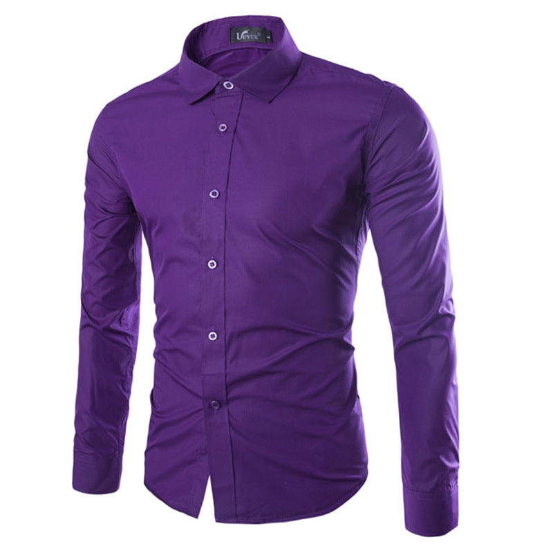 Chemise homme élégante manches longues moderne