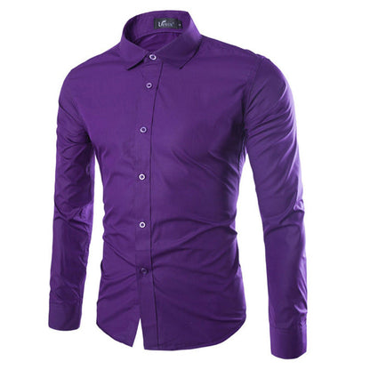 Chemise homme élégante manches longues moderne