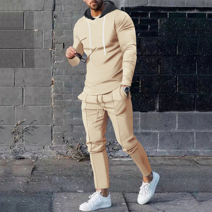 Ensemble de sport pour hommes : Sweat à capuche, pantalon de jogging, tendance