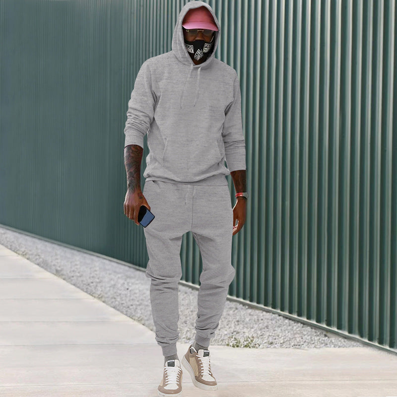 Survêtement de sport pour hommes, sweat à capuche, jogging, confortable