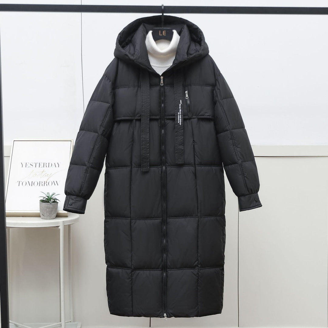 Parka long en duvet chaud pour femme
