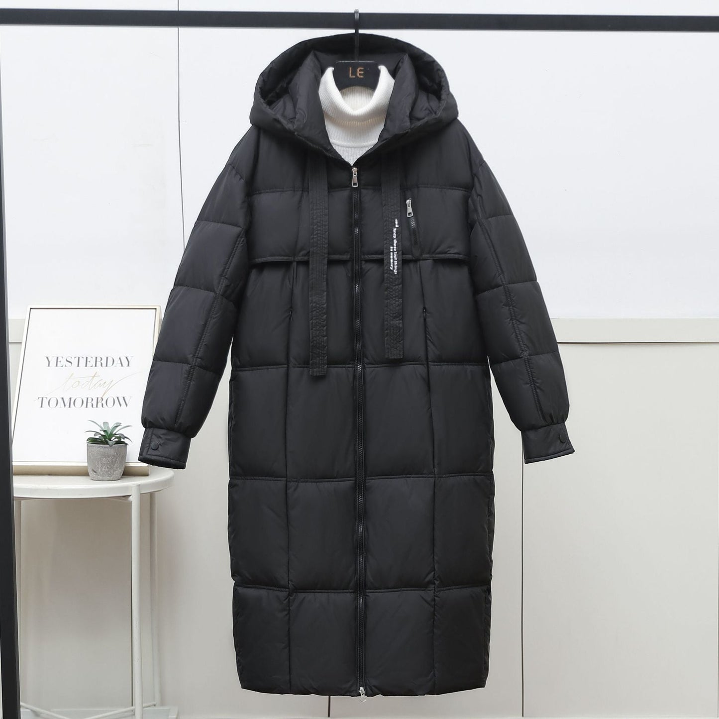 Parka long en duvet chaud pour femme