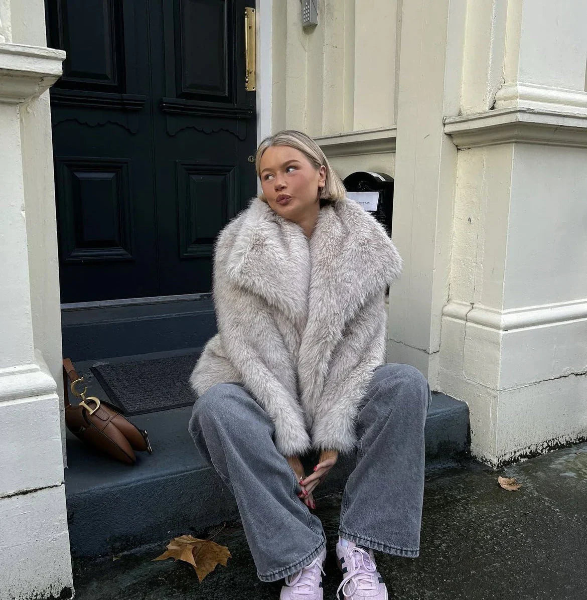 Warme Pelzjacke Elegant Lang - IdealeKleiden