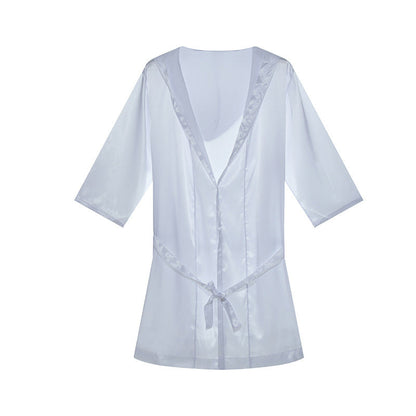 Peignoir de bain homme en satin doux