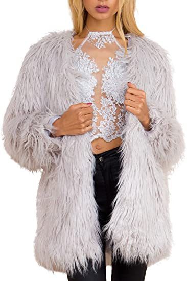 Veste de luxe en fausse fourrure pour femmes Douce et élégante