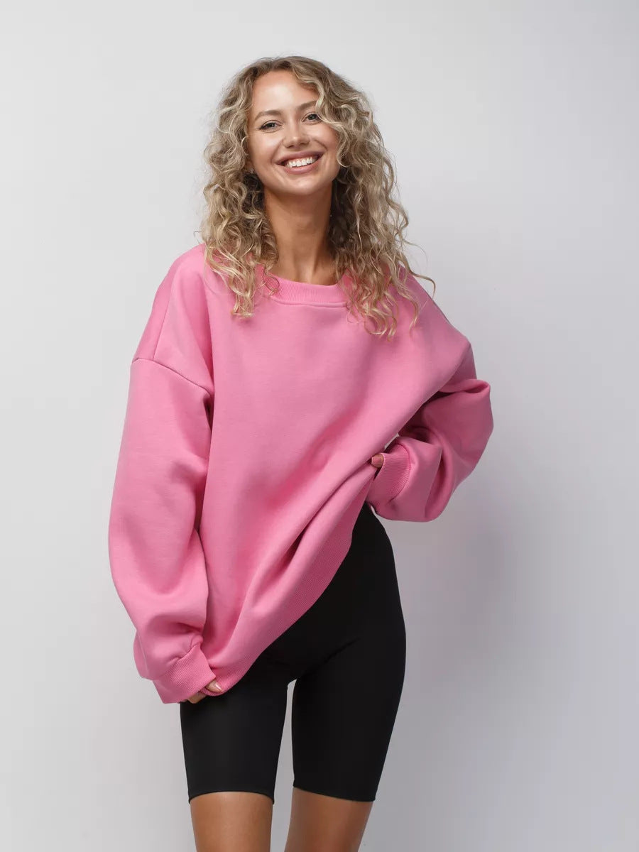 Sweat-shirt oversize femme doux et confortable