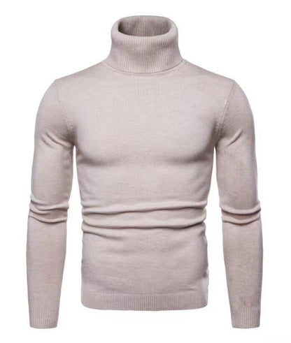 Pull col roulé en coton pour homme Design élégant