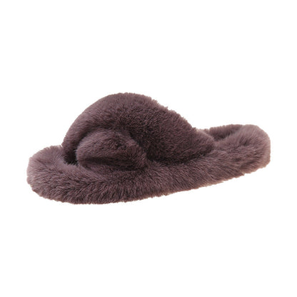 Chaussons en peluche doux et moelleux pour femmes