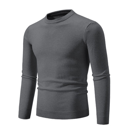 Pull col rond élégant en coton pour homme