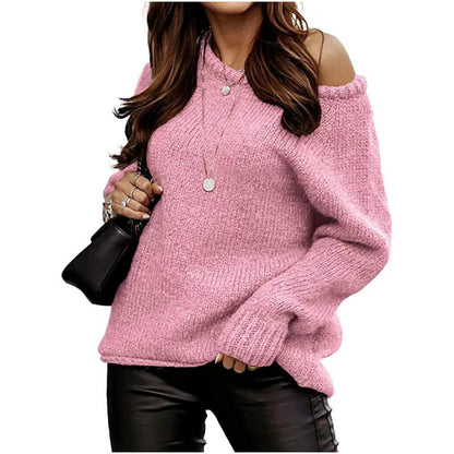 Pull femme épaules dénudées design élégant