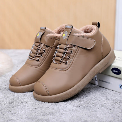 Bottes d'hiver pour femmes doublées polaire Grandes tailles