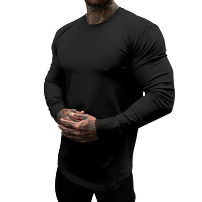 T-shirt manches longues homme Coton doux Col rond