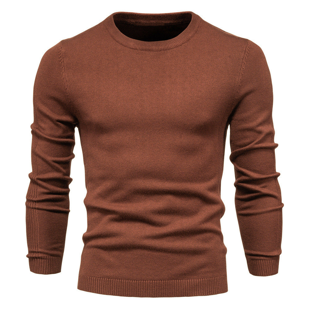 Pull homme col rond coton design élégant