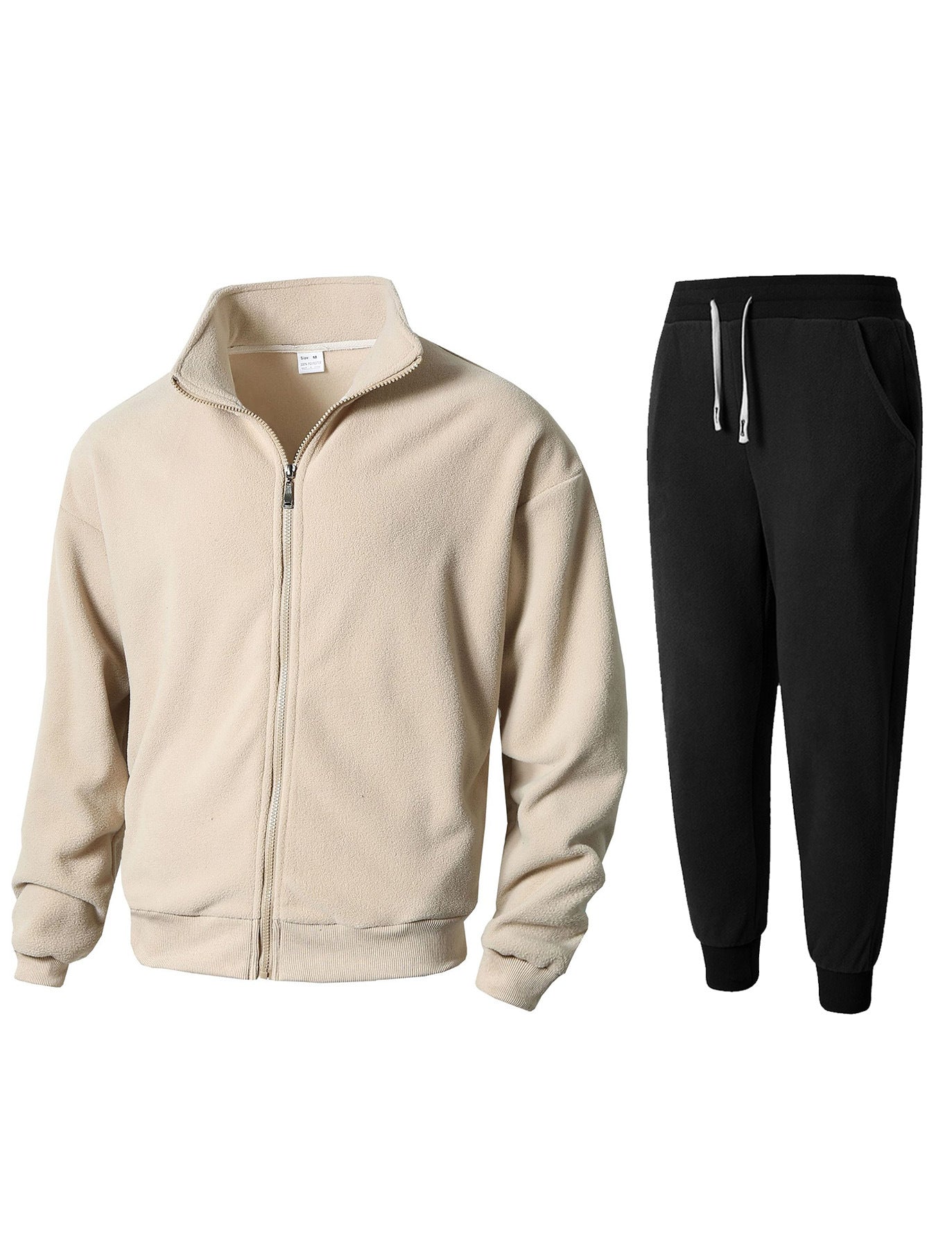 Ensemble de survêtement en polaire chaud et confortable pour hommes