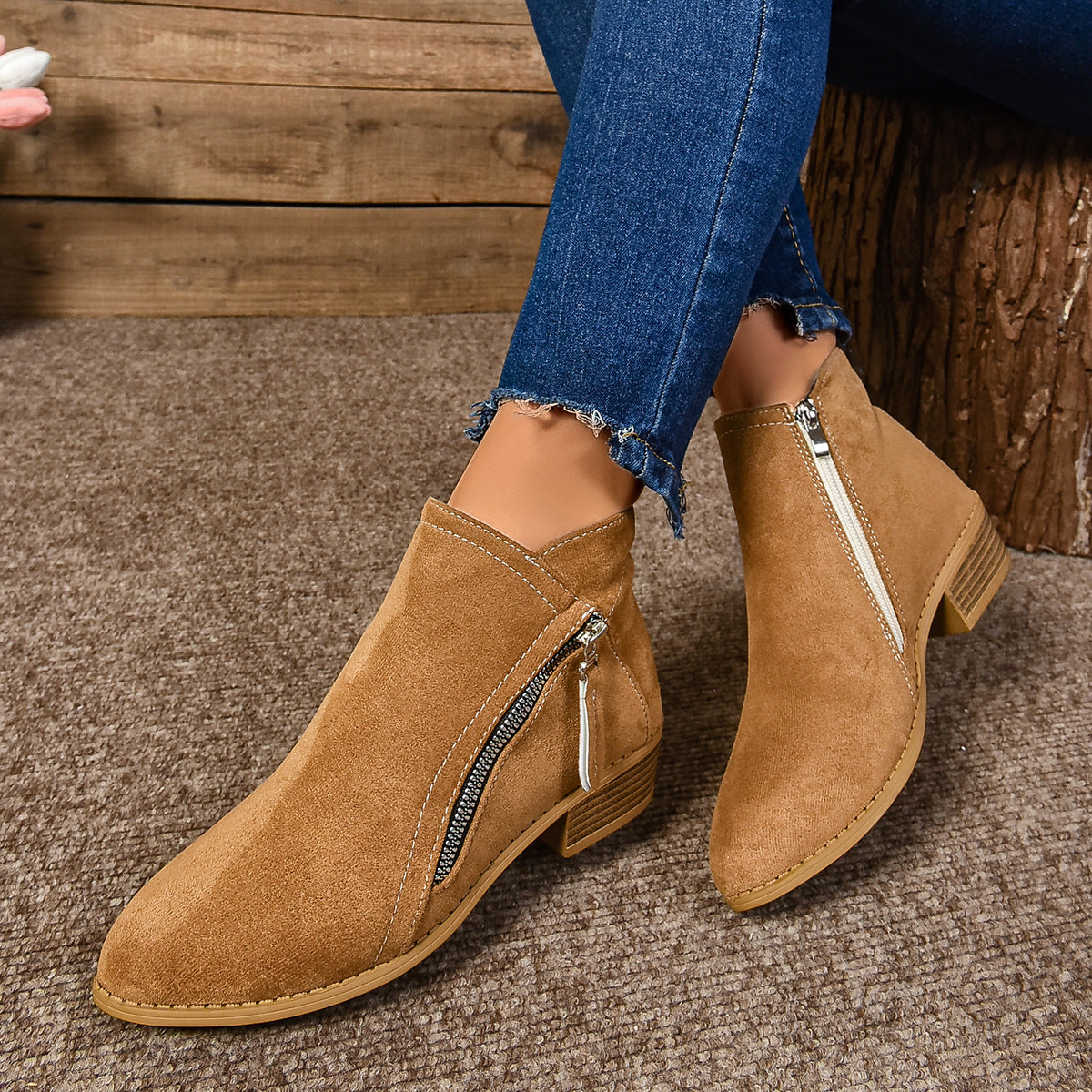 Bottines élégantes pour femmes, fermeture rapide, de haute qualité