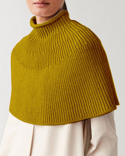 Cape en tricot femme Design élégant Col montant