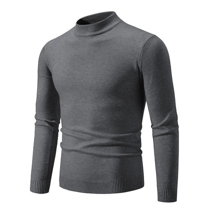 Pull col roulé homme moderne maille fine