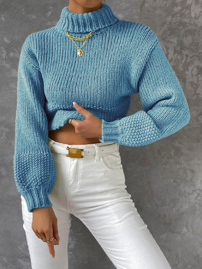 Pull femme moderne manches volumineuses