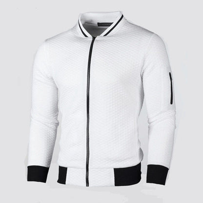Sweat-shirt homme de qualité zippé sportif avec poches