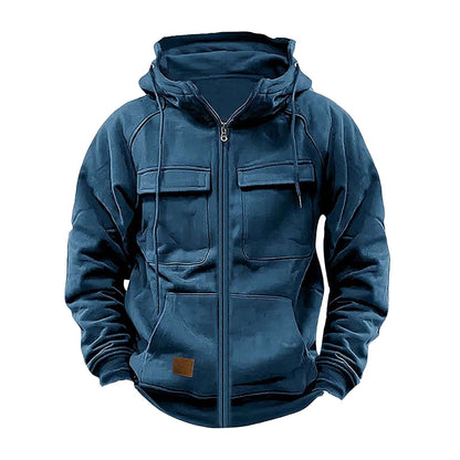 Veste à capuche fonctionnelle pour homme avec grandes poches
