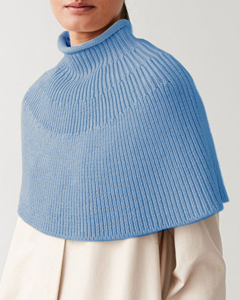 Cape en tricot femme Design élégant Col montant