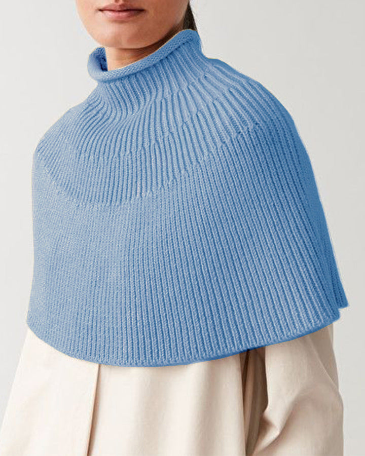 Cape en tricot femme Design élégant Col montant