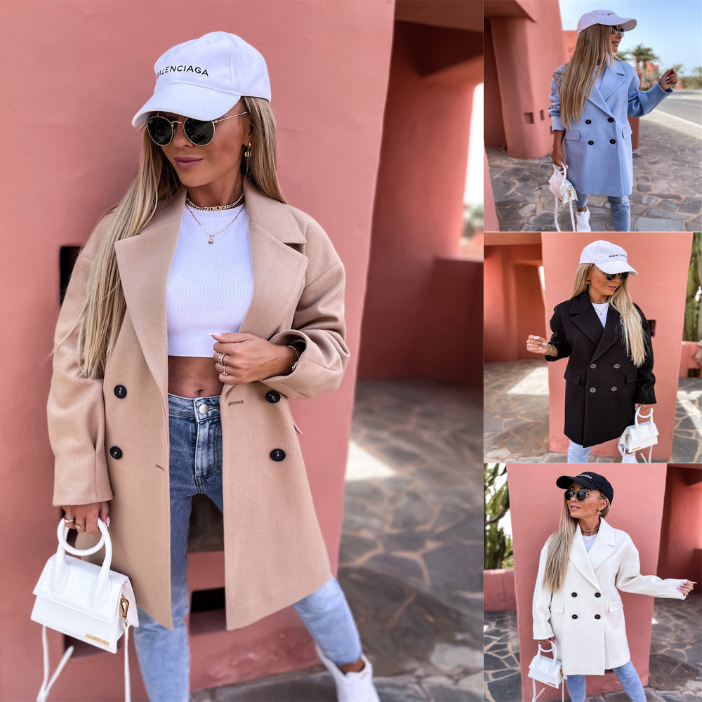 Damen Oversize Blazer Elegant Zeitlos Chic - IdealeKleiden