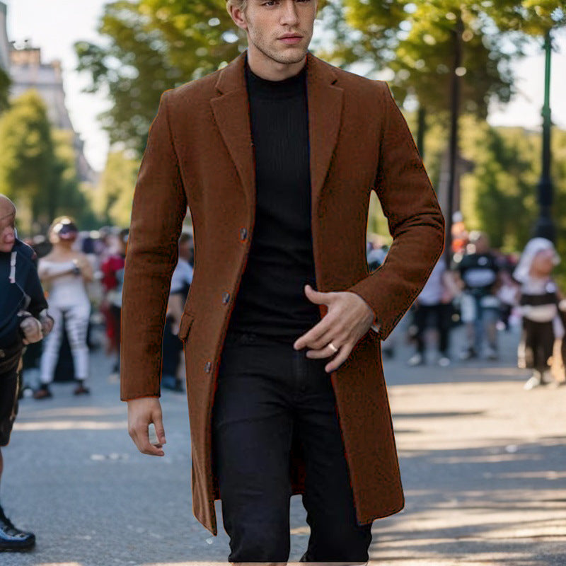 Manteau homme Design élégant Coupe noire