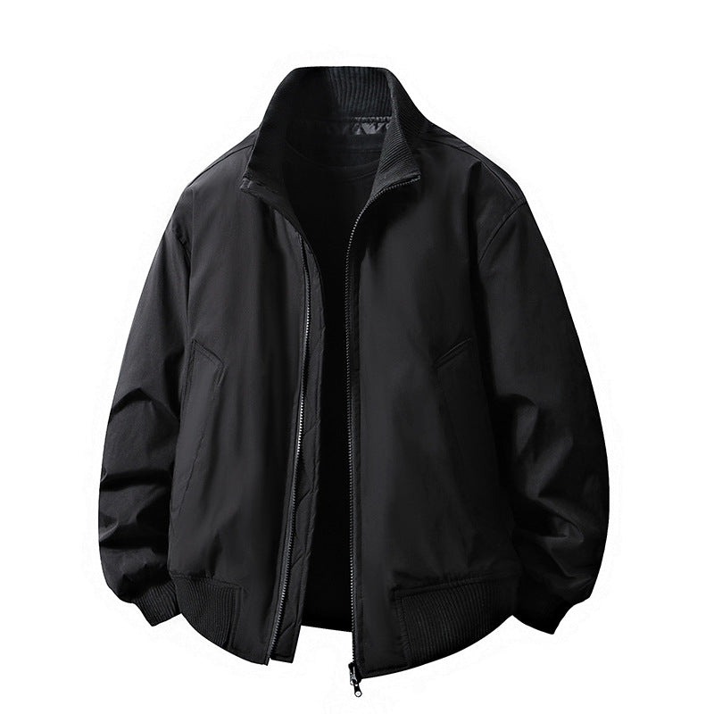 Blouson en cuir pour homme, coupe slim élégante