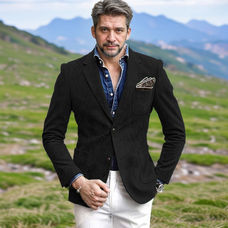 Blazer homme velours coupe élégante