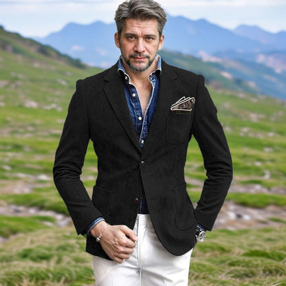 Blazer homme velours coupe élégante