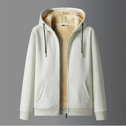 Veste à capuche Sherpa chaude, zippée et avec cordon de serrage