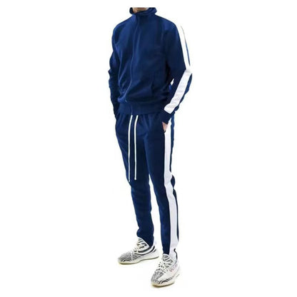 Survêtement de sport fonctionnel pour homme avec bandes contrastantes