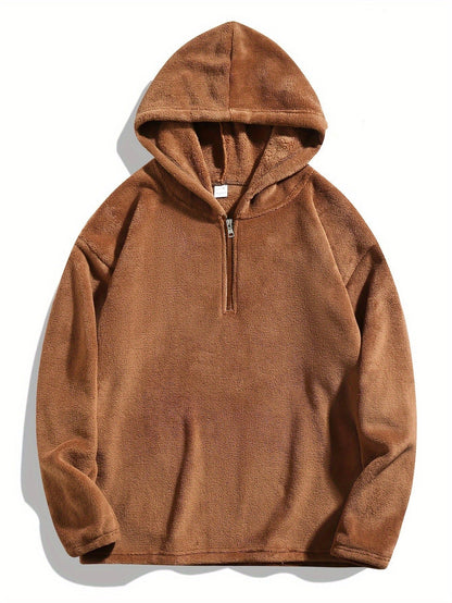 Sweat à capuche en micropolaire douce pour femme