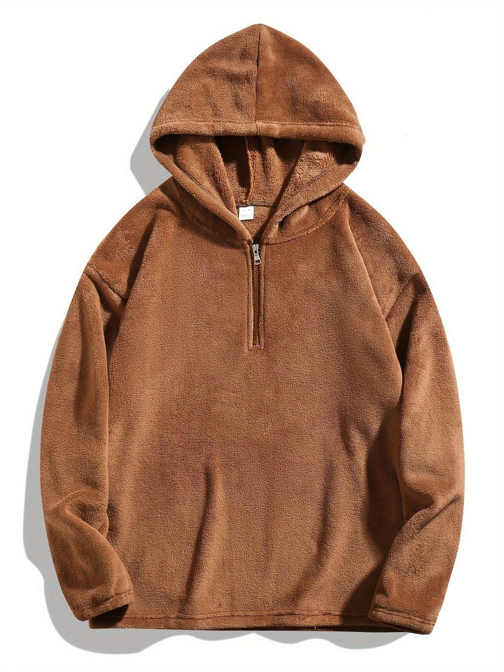 Sweat à capuche en micropolaire douce pour femme