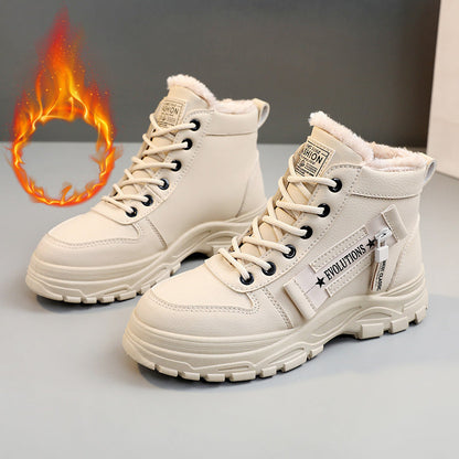 Bottes d'hiver femme chaudes isolantes noires